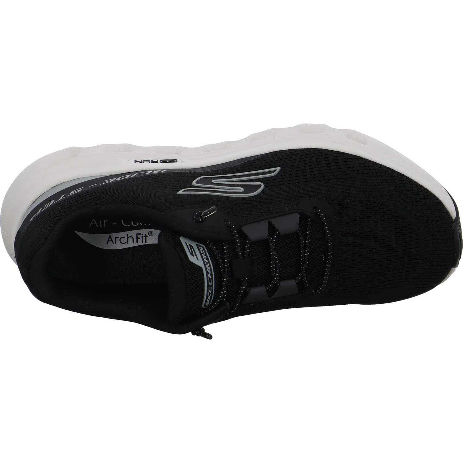 Skechers Damen Slipper 129802 BKW Go Run Glide-Step Arch Fi - Casion black/white normal