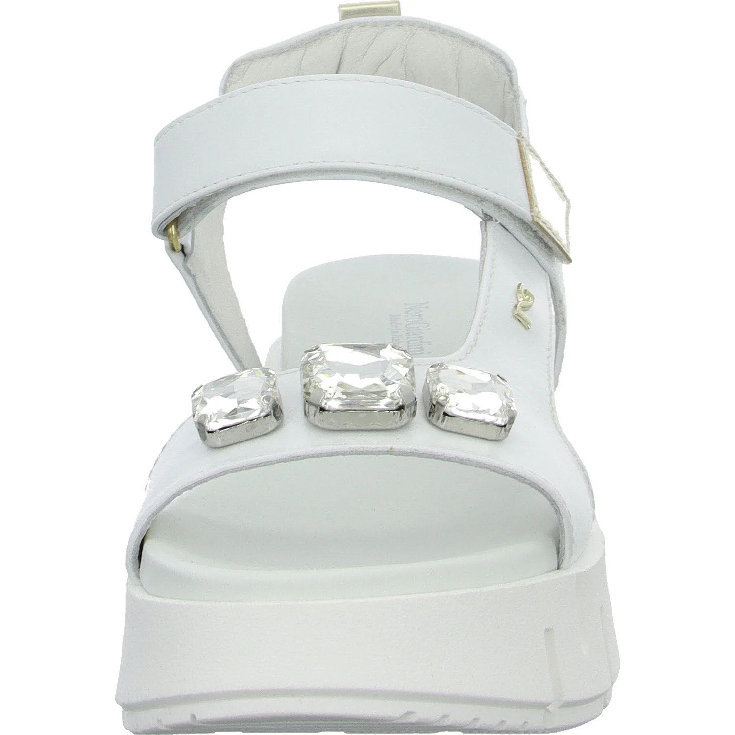 NeroGiardini Damen Sandalen E410707D 707 E410707D bianco normal