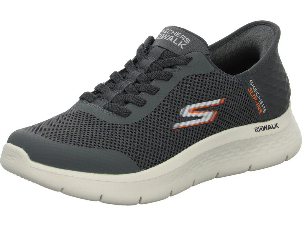 Skechers Herren Slipper 216324 GRY GO WALK Flex - Hands Up gray normal