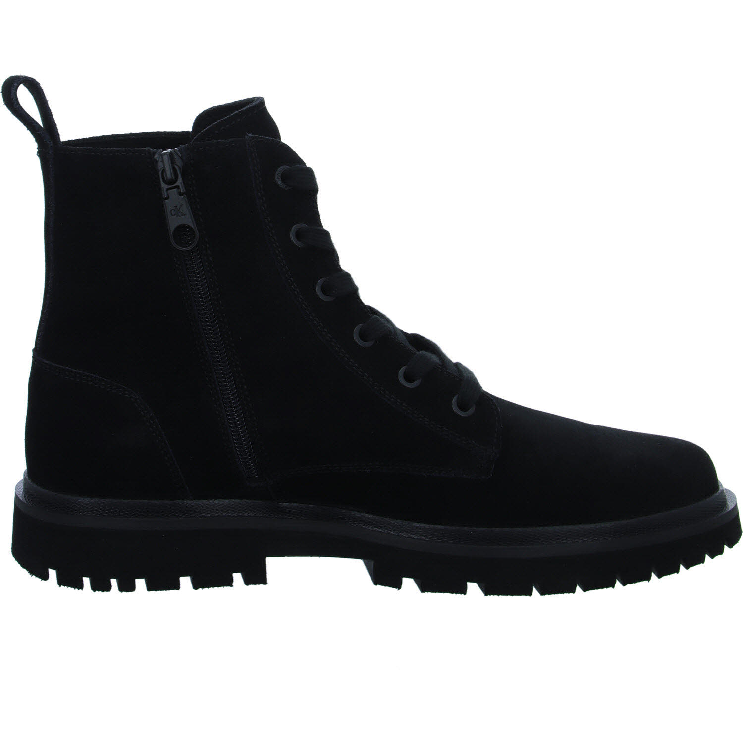 Calvin Klein Herren Schnürstiefel YM0YM010700GJ EVA BOOT MID LACEUP ICONIC DRESS triple black normal