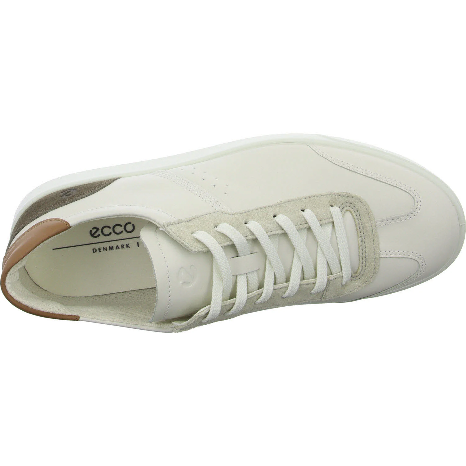 Ecco Herren Schnürschuhe 521434/61173 Street Lite M white/gravel/cashmere normal