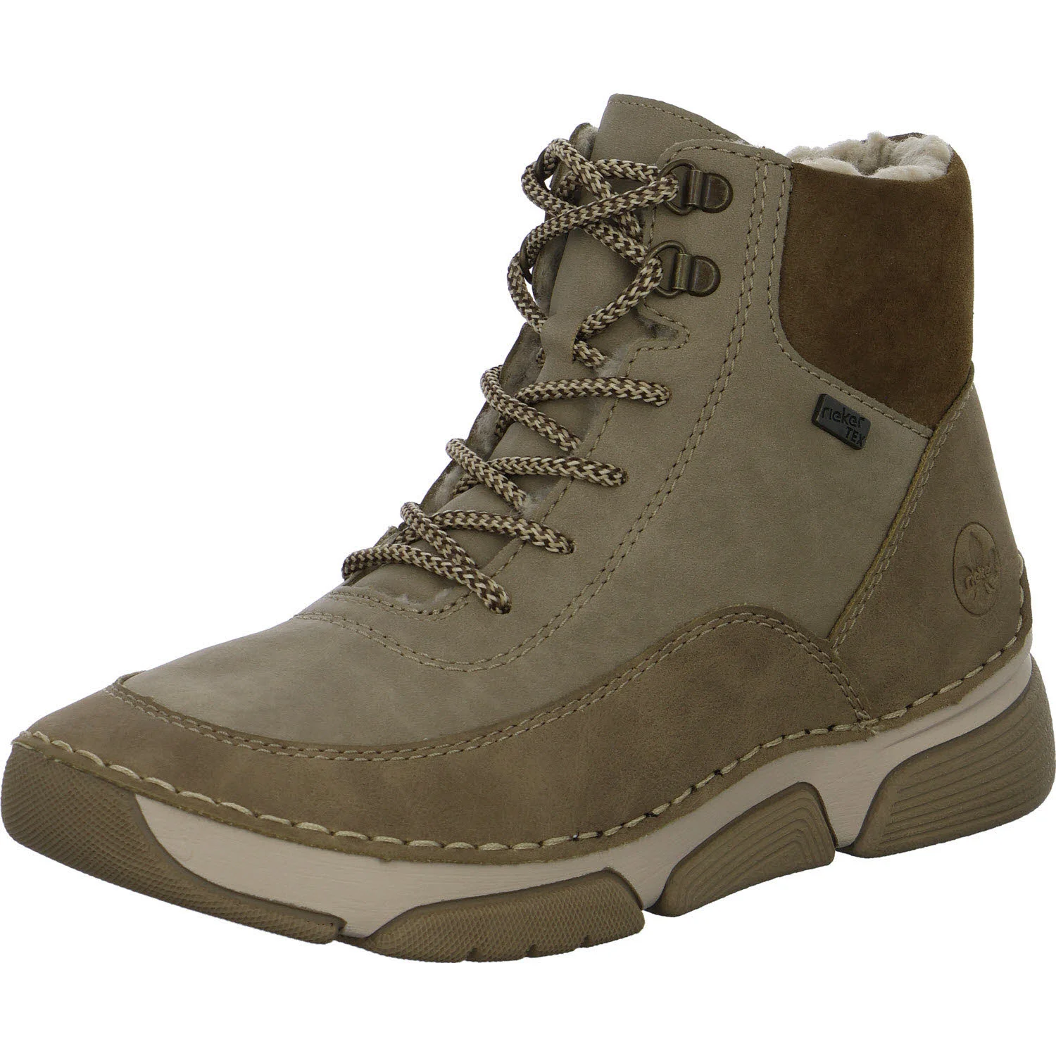 Element 2 von 8 (Bild) – Rieker Damen Schnürstiefel warm 45956-64 45956 fango/congo/holz F 1/2 (normal)