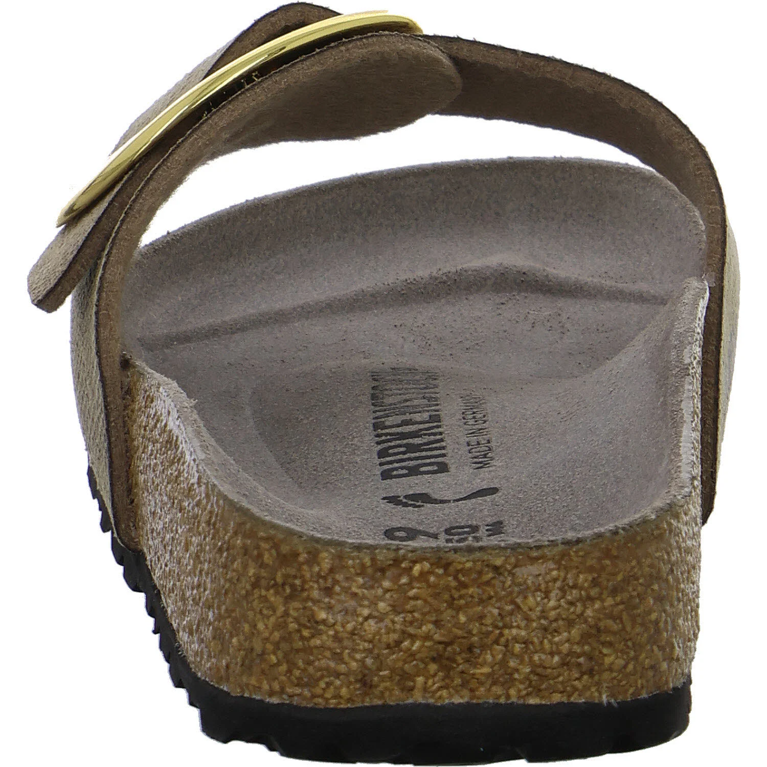 BIRKENSTOCK Pantoletten 1032935 Madrid Big Buckle python gray taupe schmal