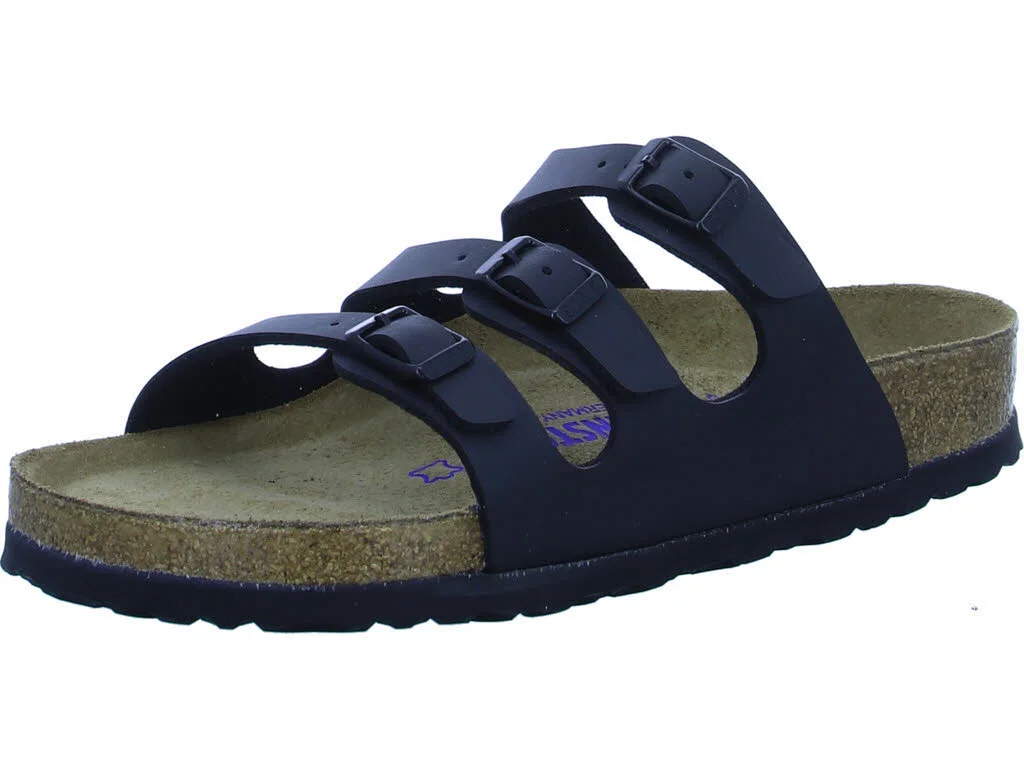 BIRKENSTOCK Pantoletten 053011 Florida Soft Footbed schwarz normal