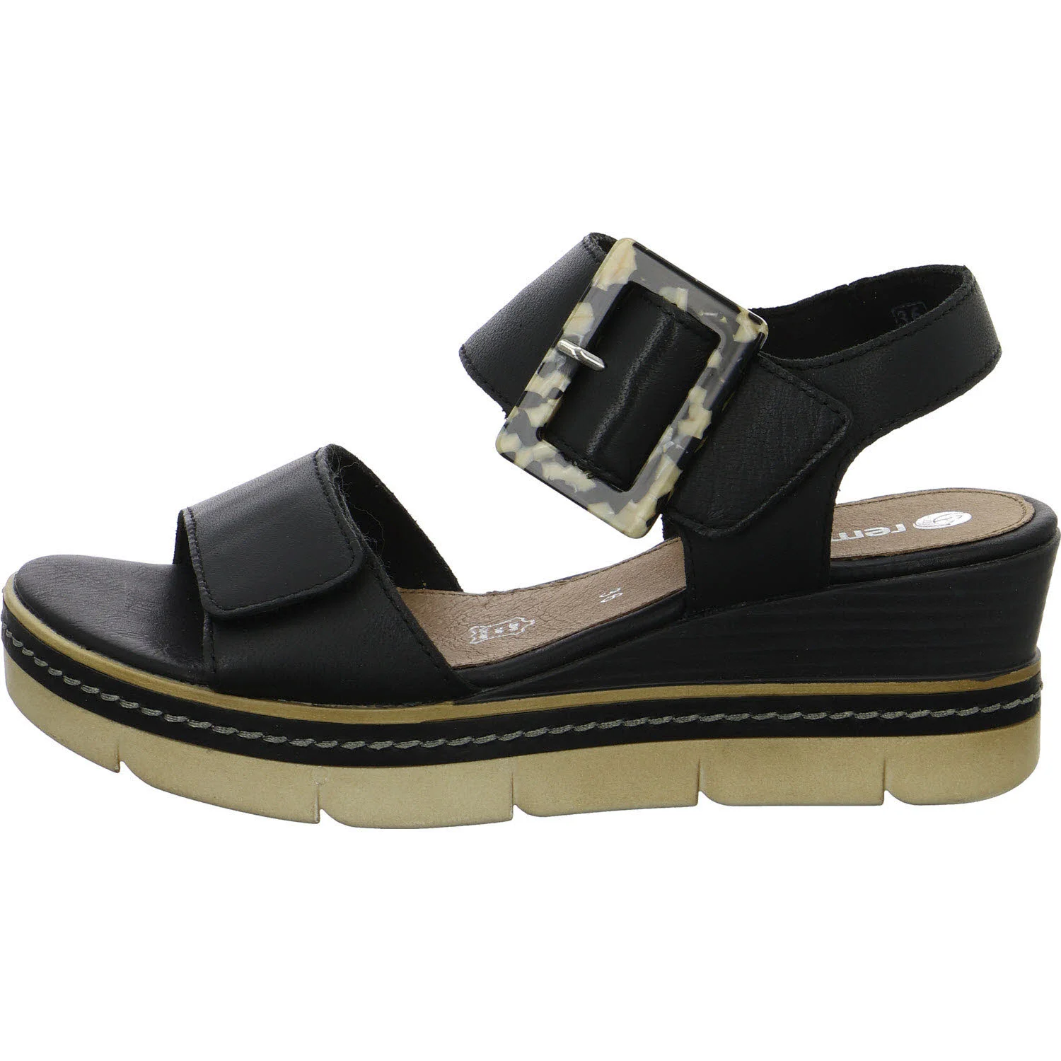 Remonte Damen Sandalen D2L53-00 D2L53 schwarz F 1/2 (normal)