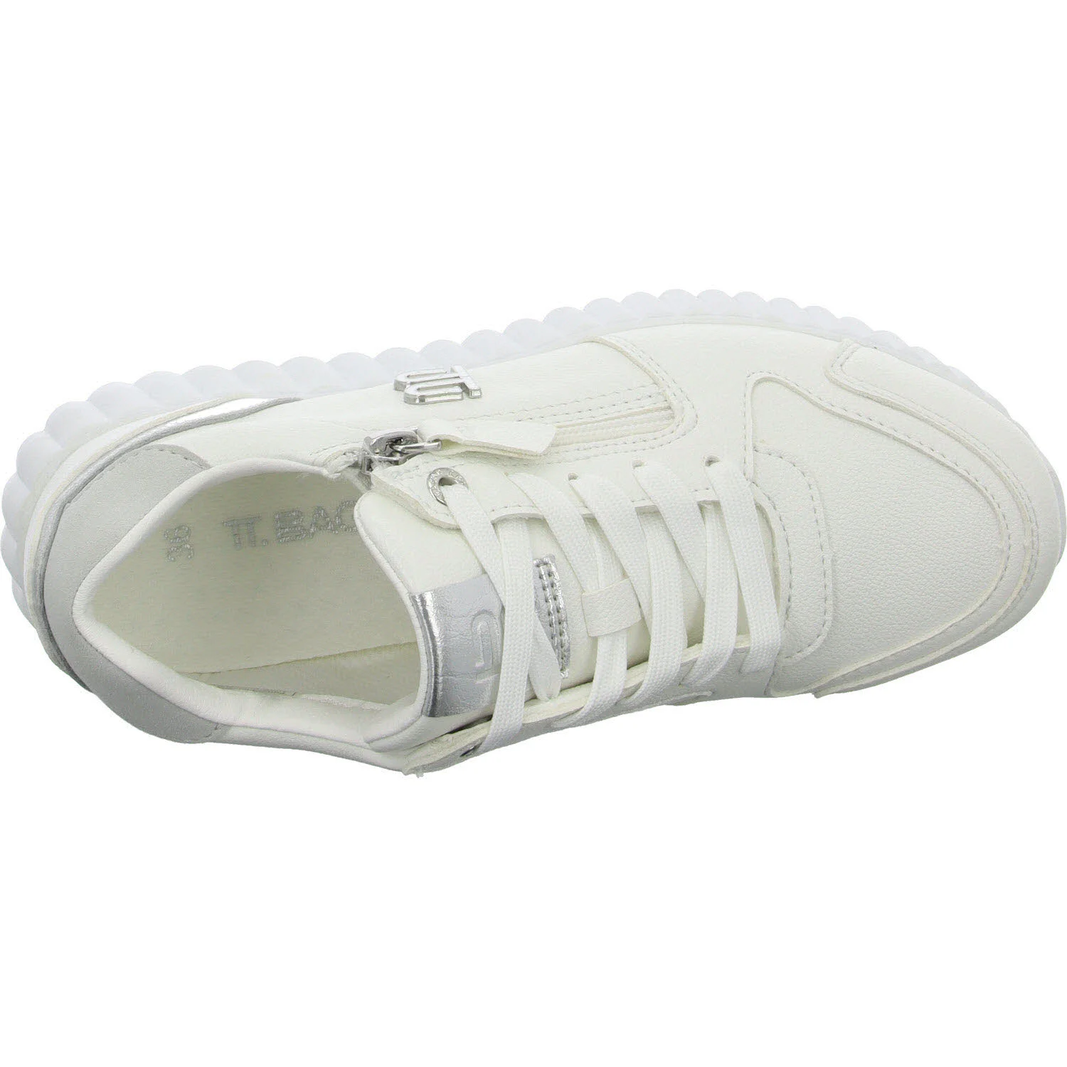 TT.Bagatt Damen Schnürschuhe D31AI6075050-2013 Carini white/silver normal
