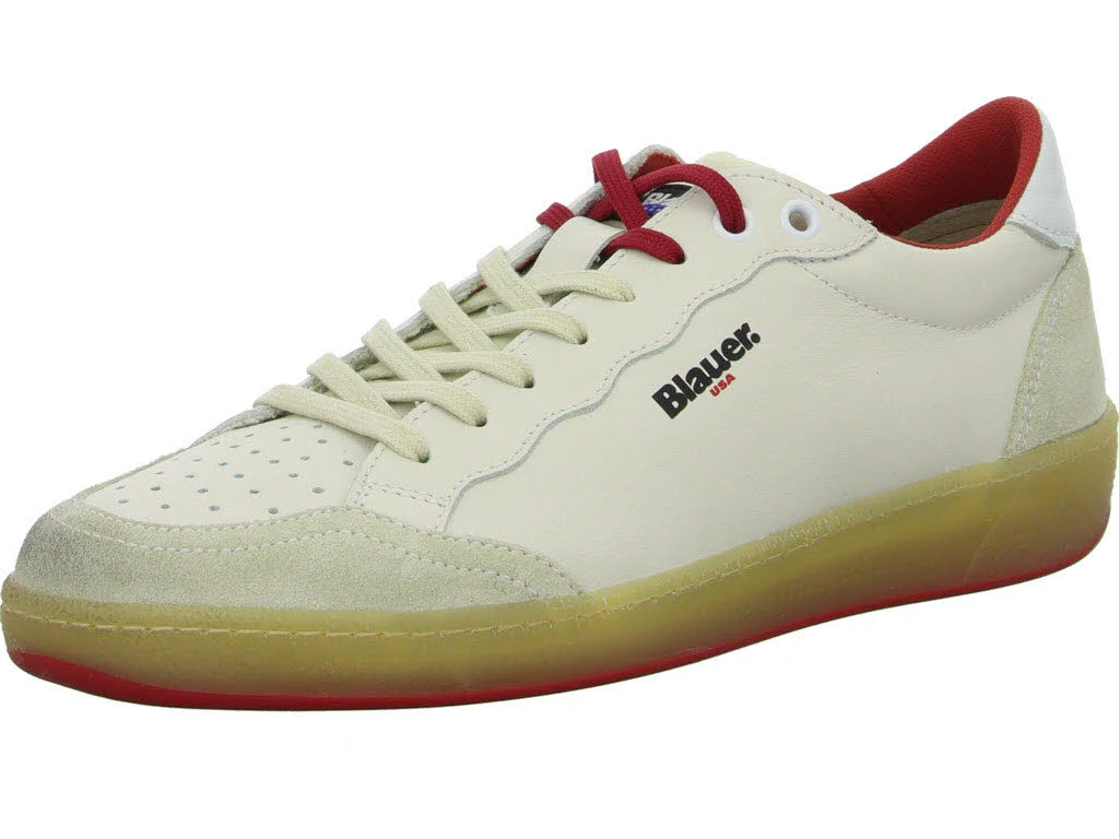 Blauer Herren Schnürschuhe S5MURRAY01/RAC MURRAY white/red normal