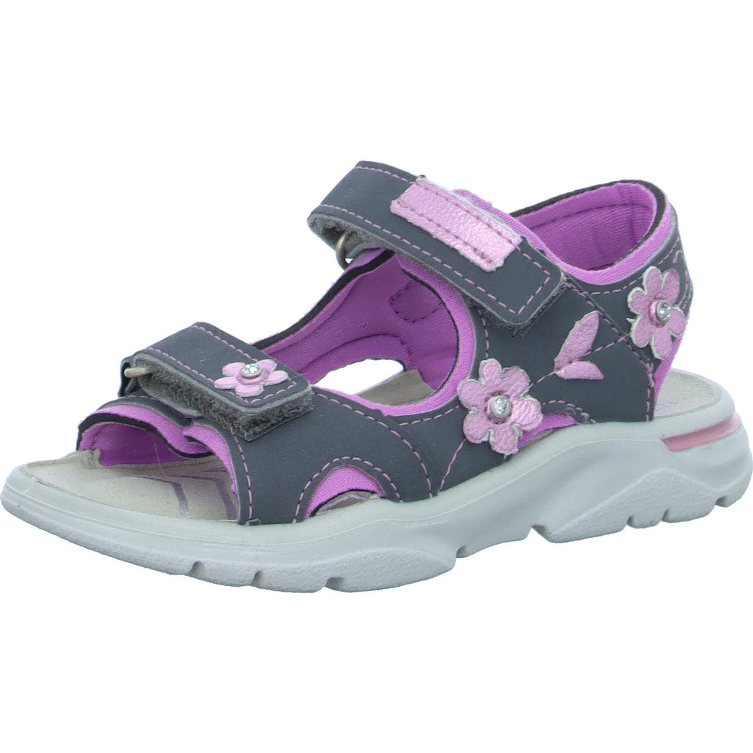 Element 2 von 8 (Bild) – Ricosta Kinder Sandalen 50 6701000/450 Carmen graphit/rosada WMS mittel