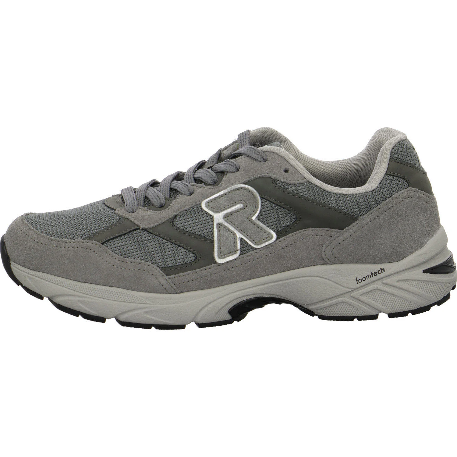 Rieker Herren Schnürschuhe U4201-42 U4201 cement/grau/schiefer/grigio/silver H (extra weit)