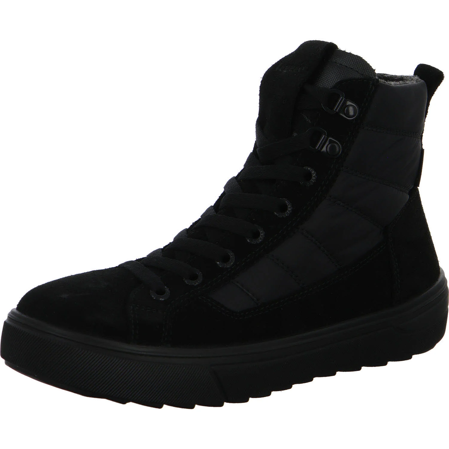 Legero Damen Schnürstiefel warm 2-000481-0000 Milena schwarz (schwarz) H (weit)