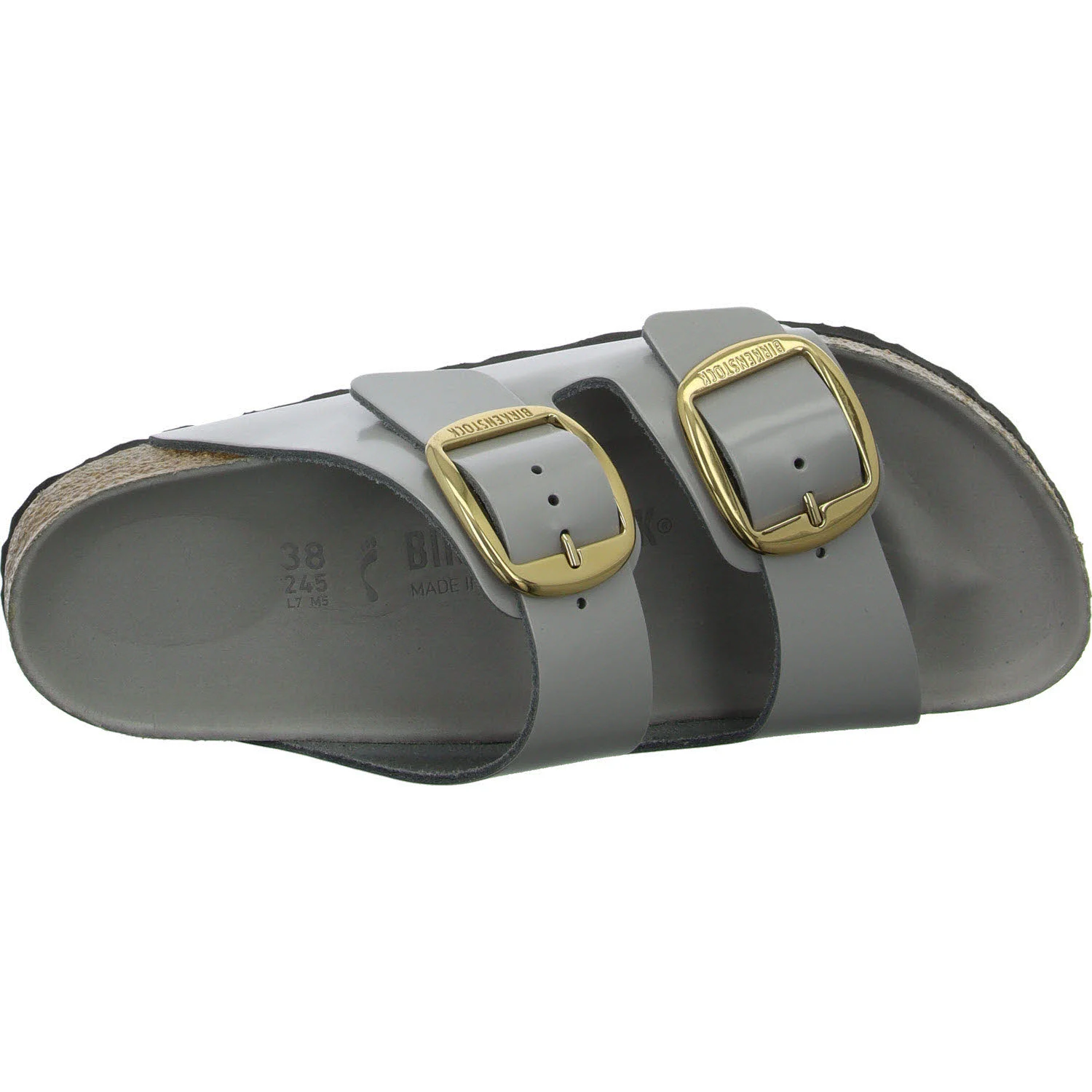 Element 8 von 8 (Bild) – BIRKENSTOCK Pantoletten 1029391 Arizona Big Buckle high-shine stone coin schmal