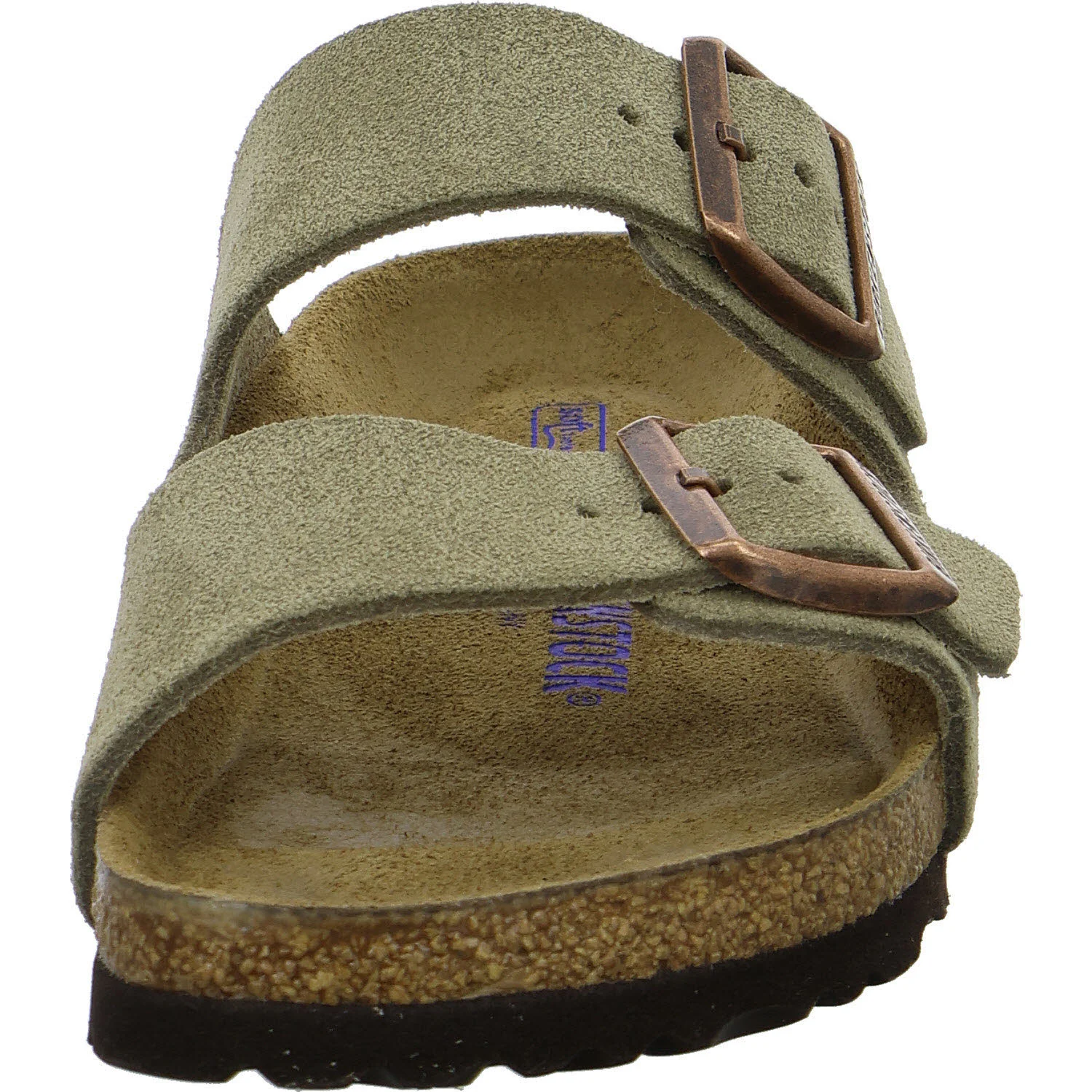 Element 3 von 8 (Bild) – BIRKENSTOCK Pantoletten 951303 Arizona Soft Footbed taupe schmal