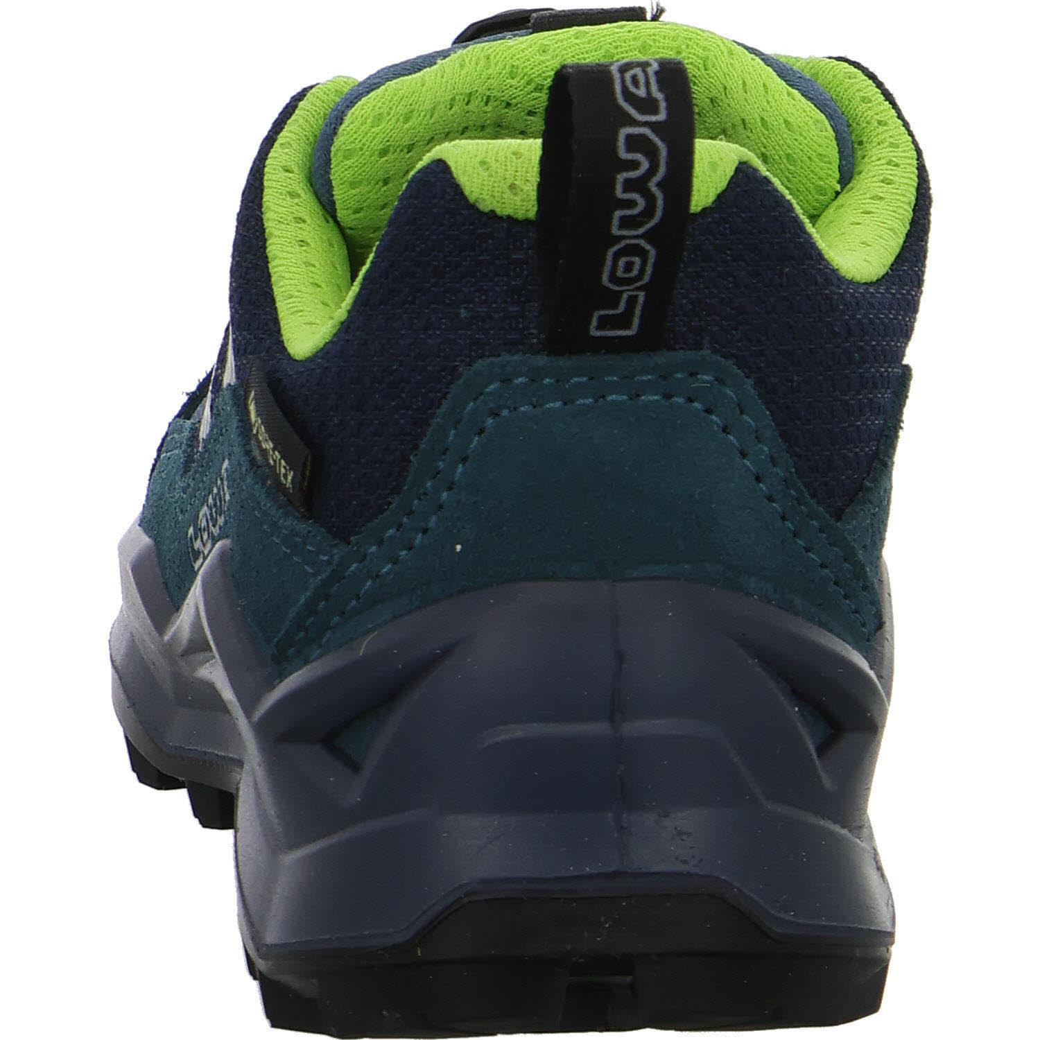 Lowa Kinderschuh zum Schlupfen 641627/7402 MADDOX PRO GTX LO JR petrol/lime normal