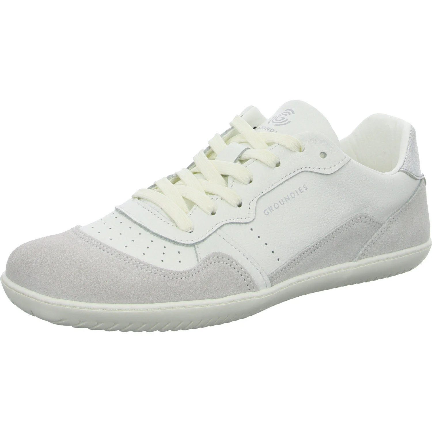 Groundies Schnürschuh 120195-02 Nova GO1 Women white/silver weit