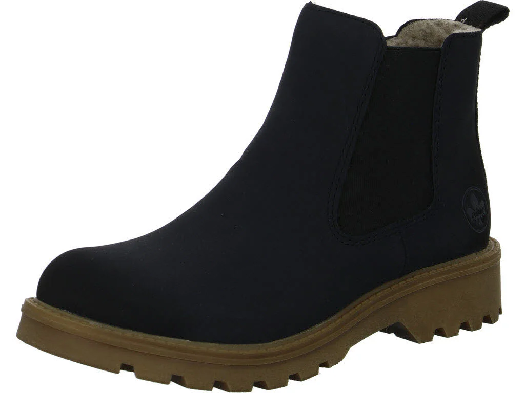 Rieker Damen Stiefelette warm 73250-14 73250 pazifik F 1/2 (normal)
