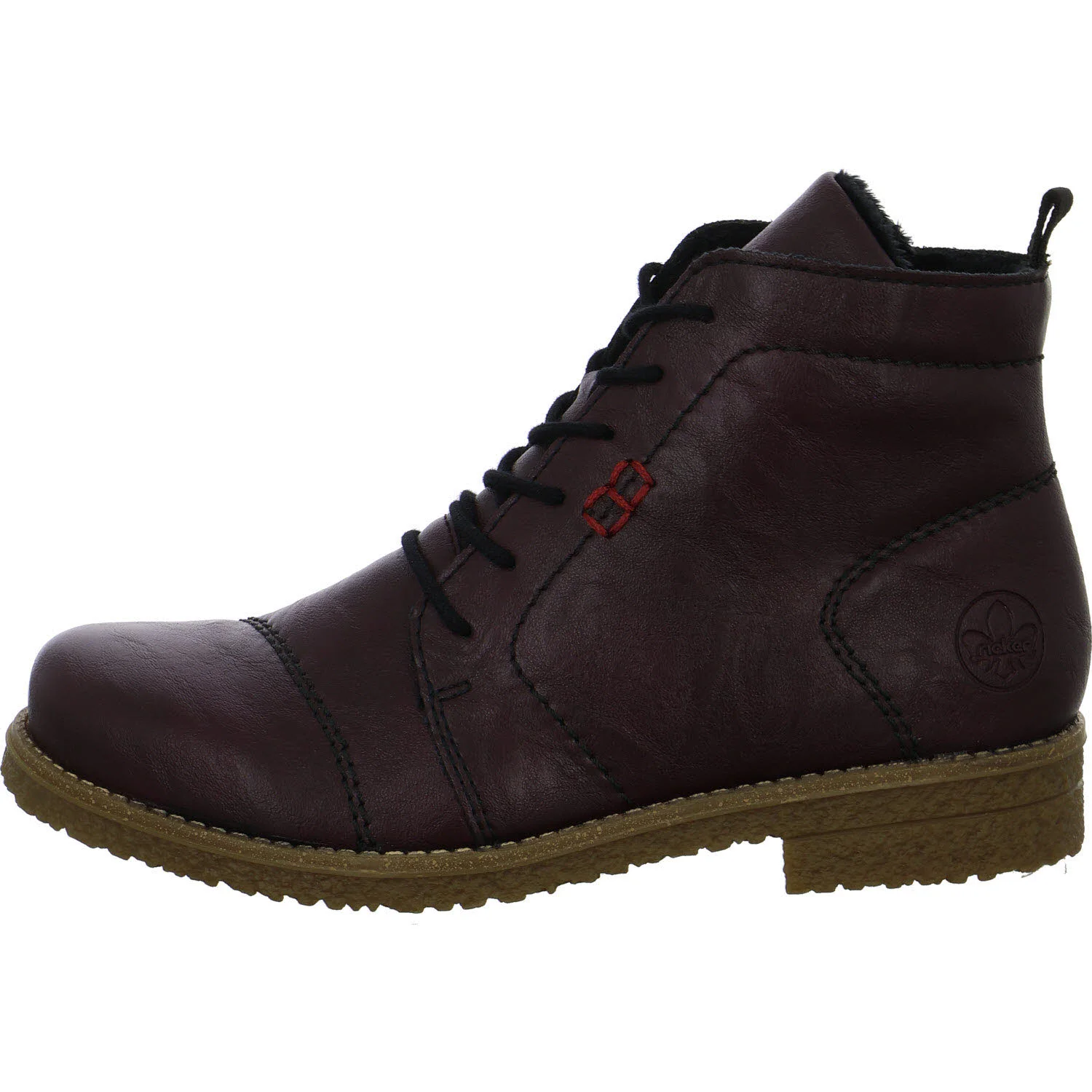 Element 6 von 8 (Bild) – Rieker Damen Schnürstiefel 73500-30 73500 brombeer F 1/2 (normal)