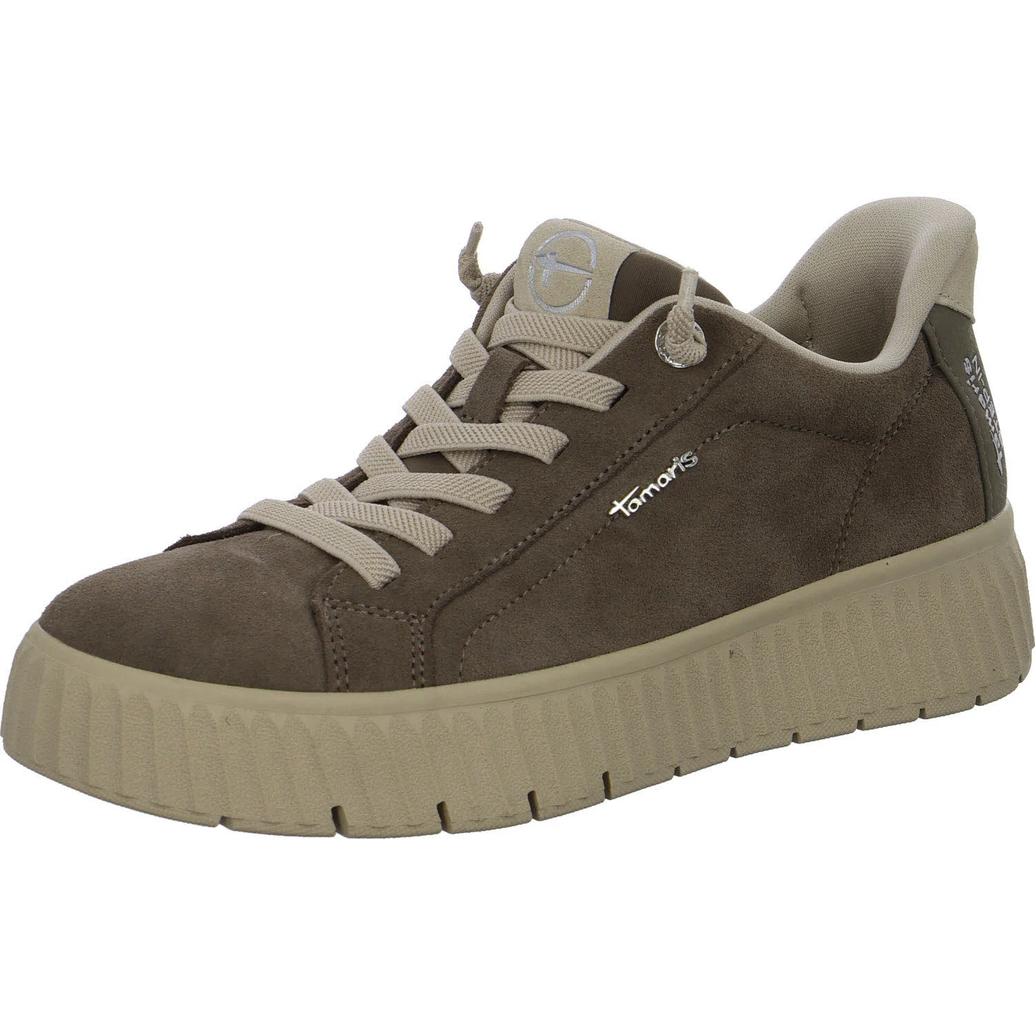 Tamaris Comfort Damen Slipper 8-83720-45-245 8-83720-45 mushroom suede weit