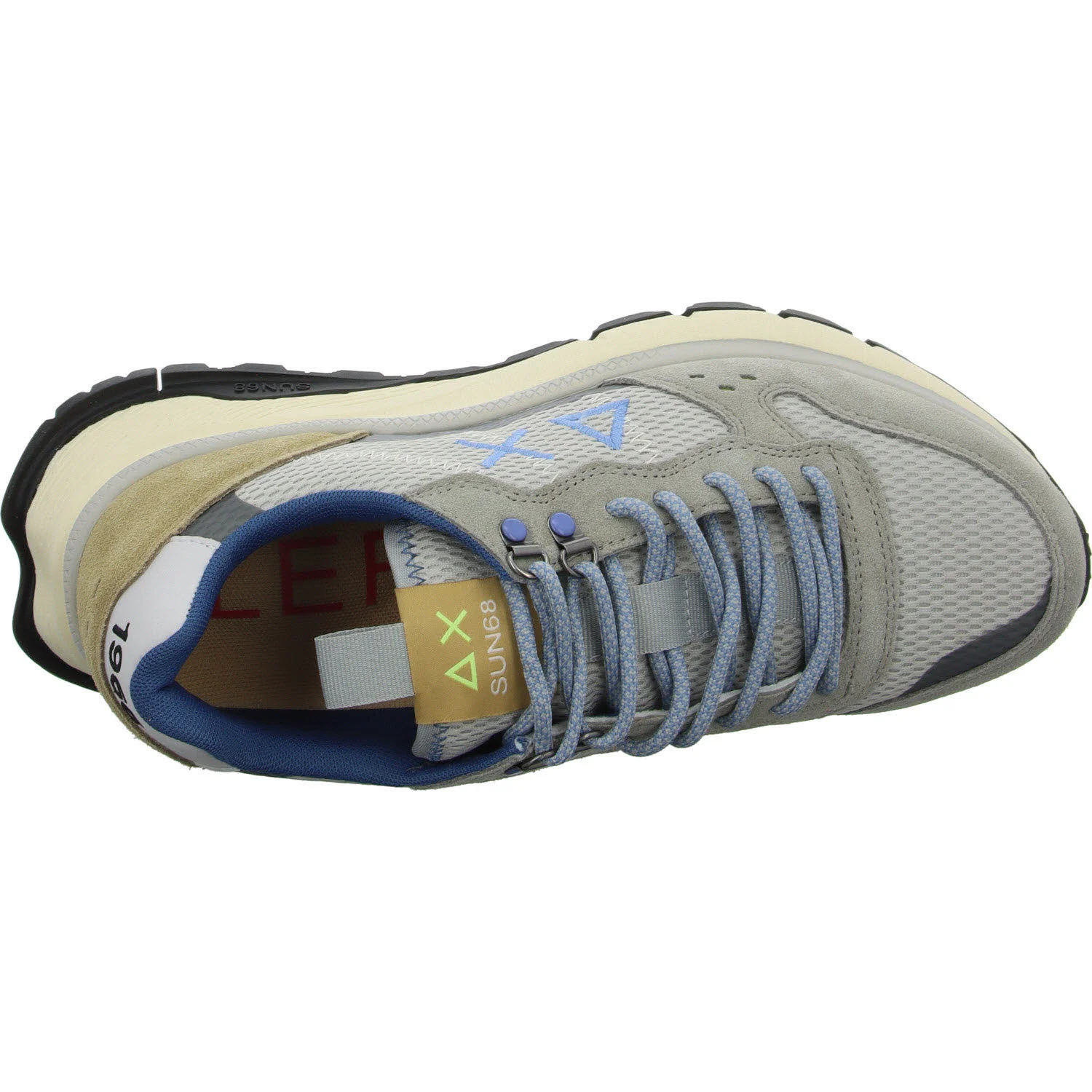 SUN68 Herren Schnürschuhe Z35130 06 FIRE & CAMPING light grey normal
