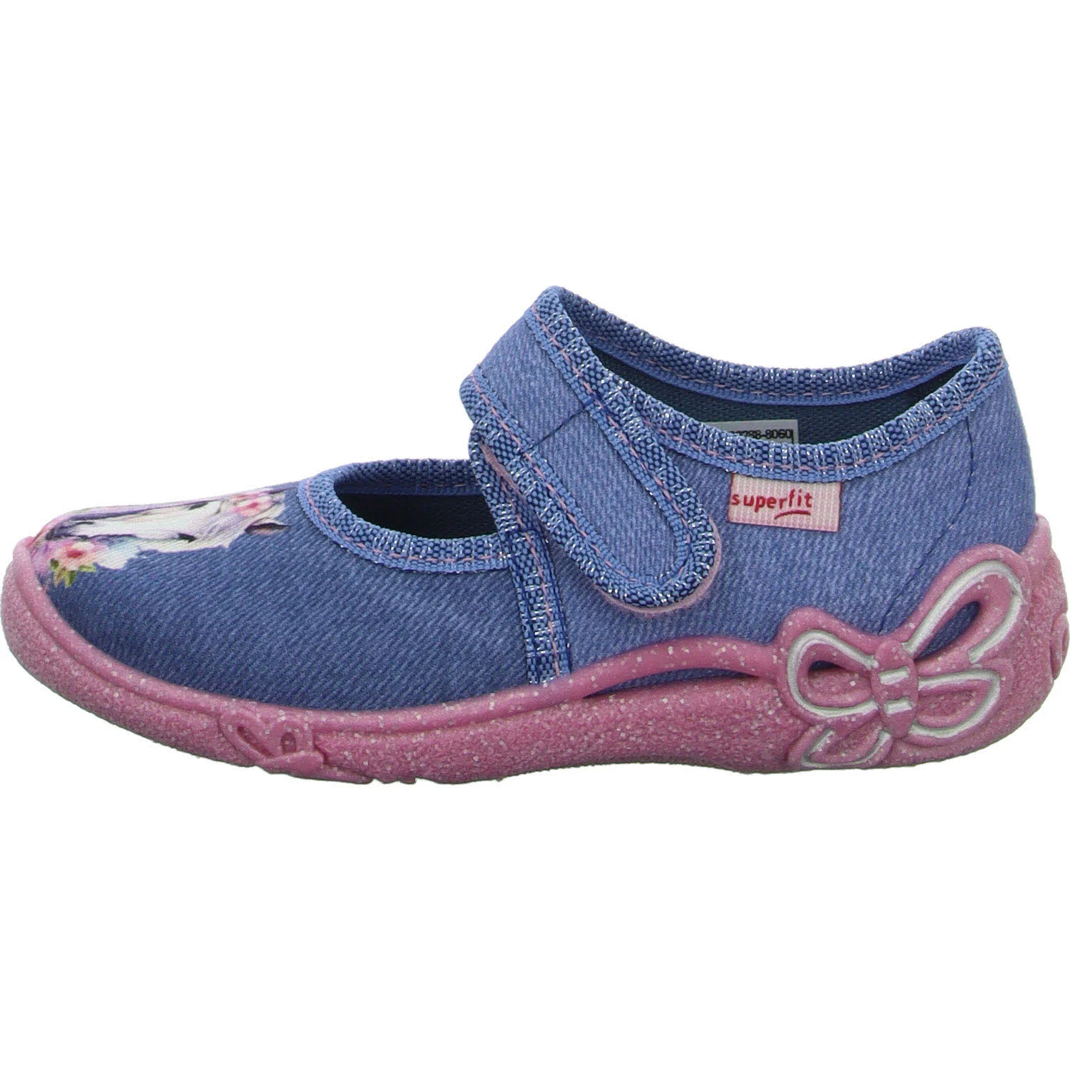 Superfit Kinder Hausschuhe 1-800288-8060 Belinda blau WMS mittel
