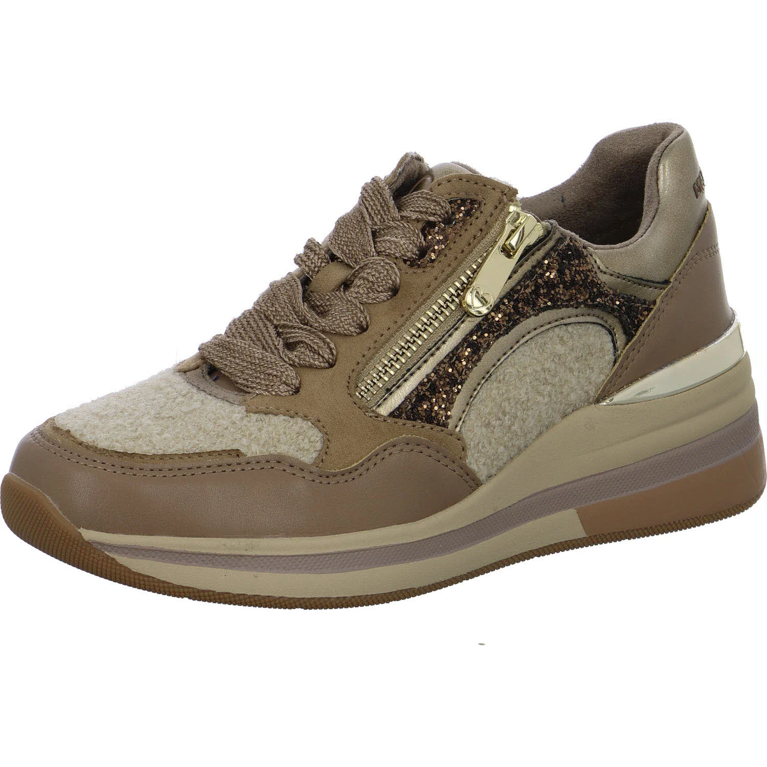 Marco Tozzi Damen Schnürschuhe 2-23792-47/464 2-23792-47 dark cappuccino comb normal