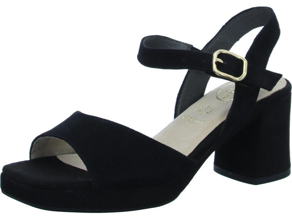 Tamaris Comfort Damen Sandalen 8-88309-42/019 8-88309-42 black suede normal