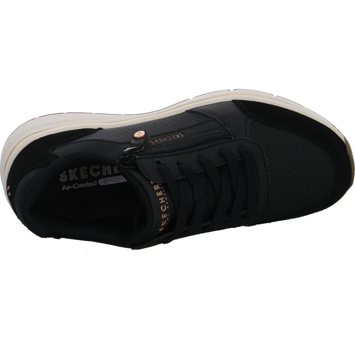 Skechers Damen Schnürschuhe 190370 BLK Billion Flex - Luxe Up black normal