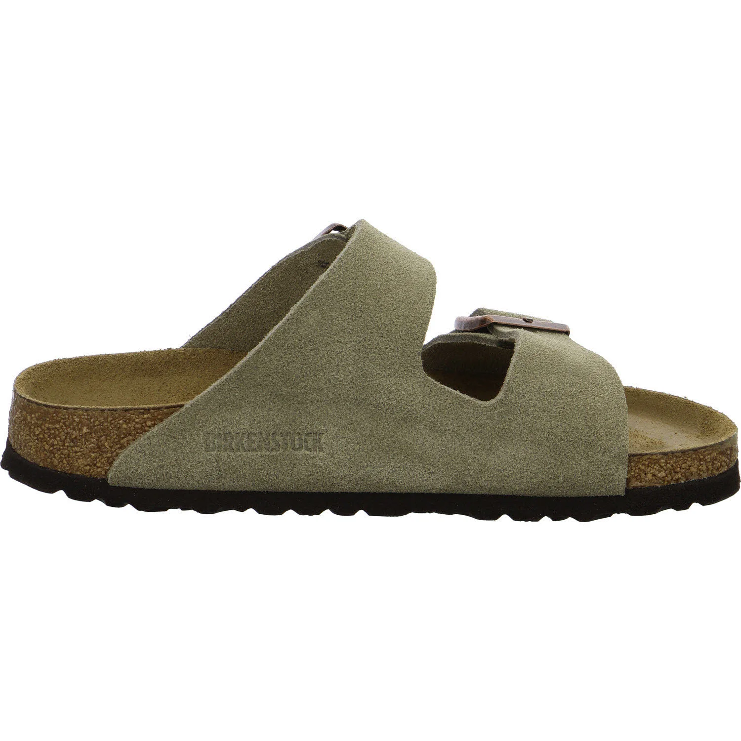 Element 7 von 8 (Bild) – BIRKENSTOCK Pantoletten 951303 Arizona Soft Footbed taupe schmal