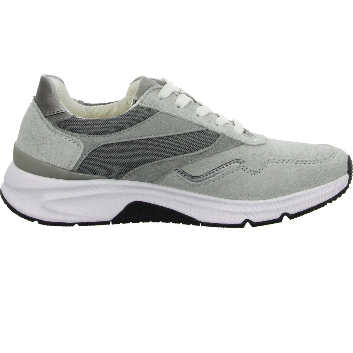 Gabor Rollingsoft Damen Schnürschuhe 86.896.49 86.896 lightgrey/steel G (normal)