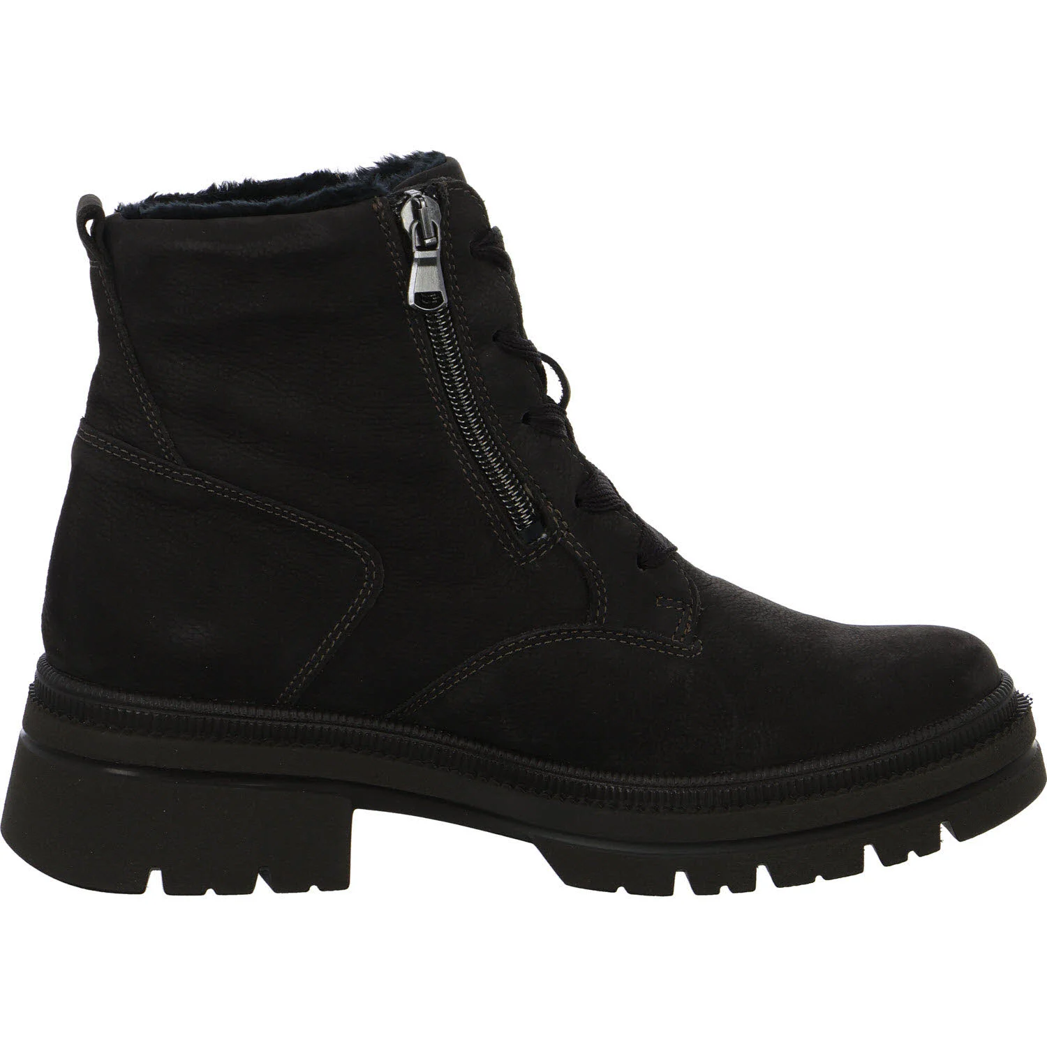 Waldläufer Damen Schnürstiefel warm 930802-190/166 H-Amara darkbrown H (weit)