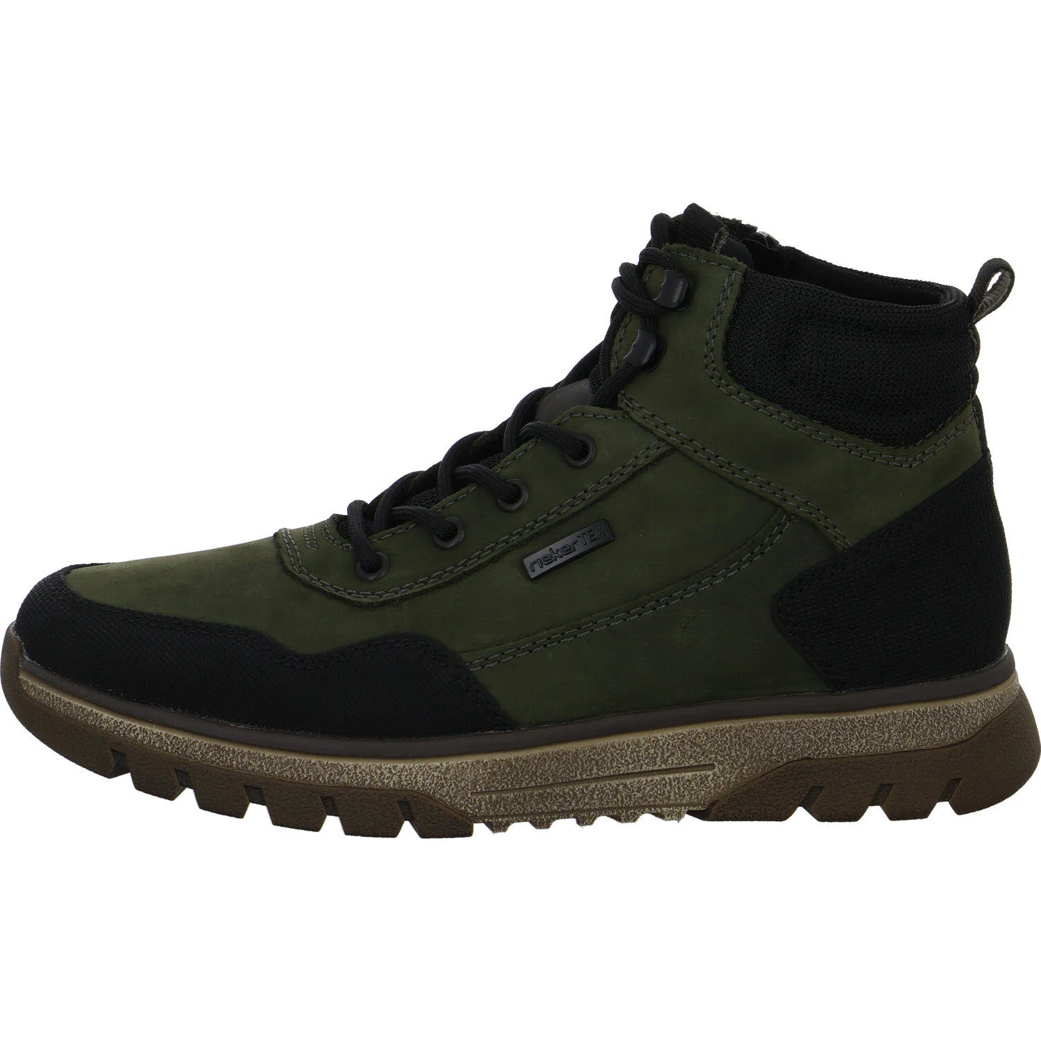Rieker Herren Schnürstiefel warm B9310-54 B9310 schwarz/moor/schwarz/schwarz H (extra weit)
