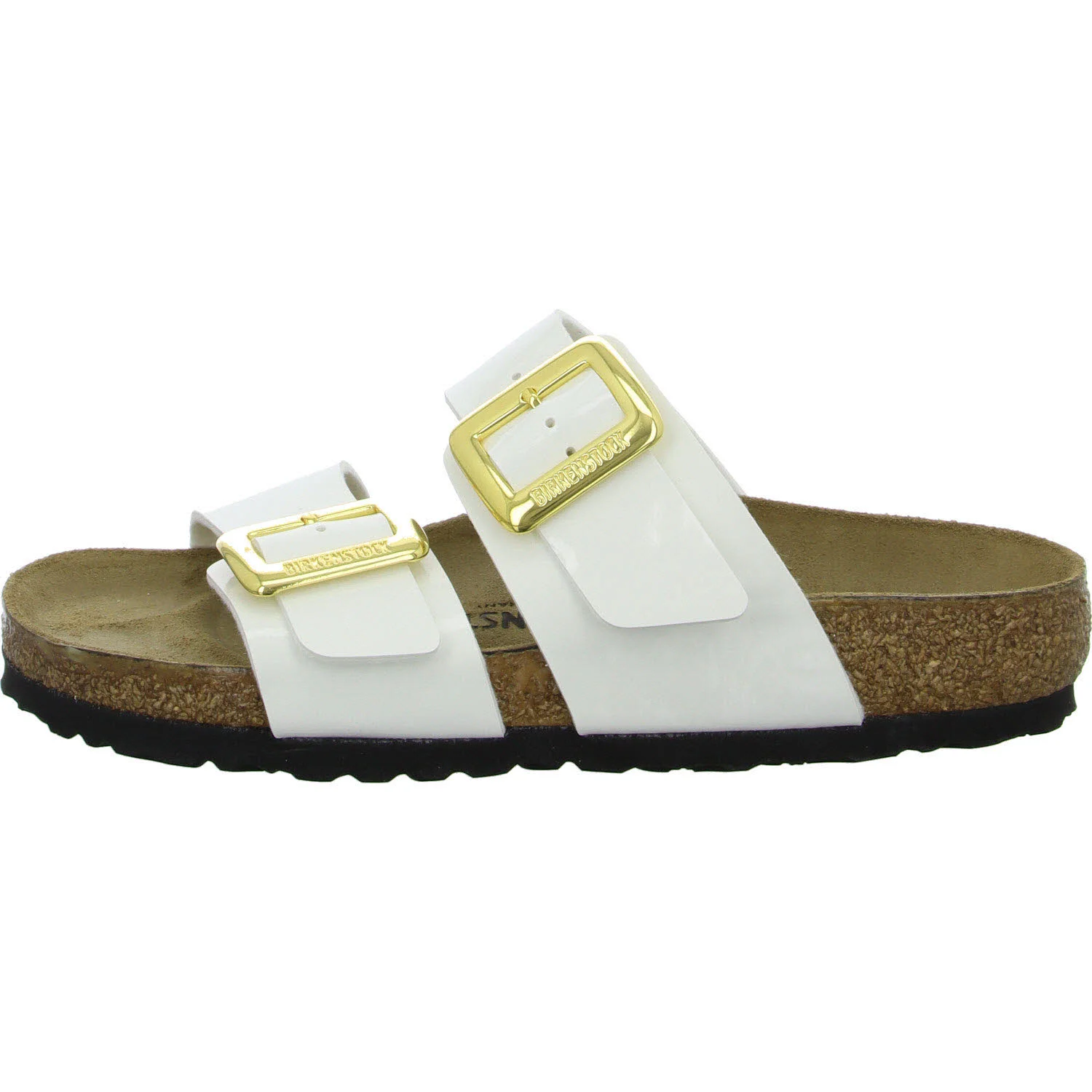 Element 6 von 8 (Bild) – BIRKENSTOCK Pantoletten 1029452 Sydney Cushion Buckle patent white normal