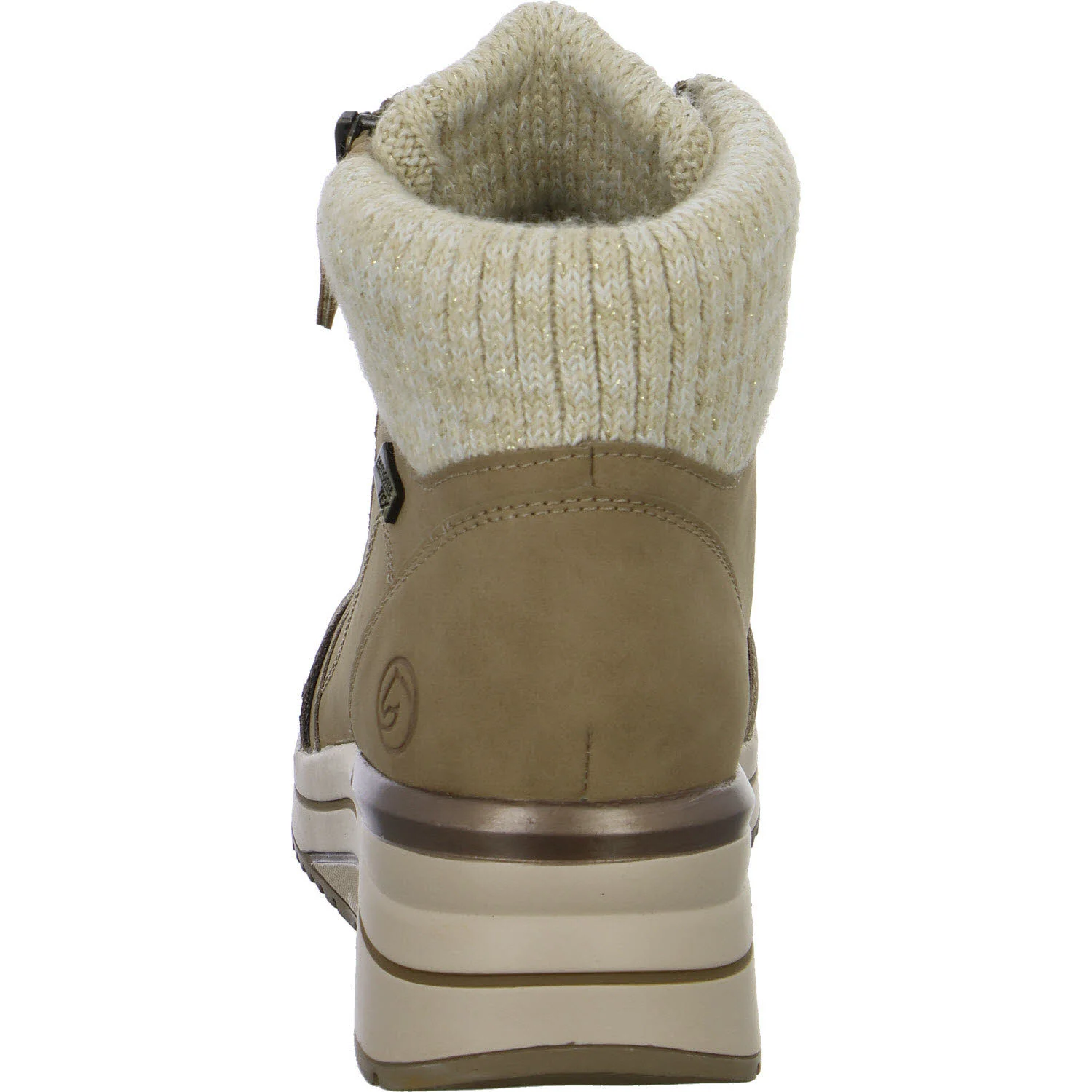 Element 4 von 8 (Bild) – Remonte Damen Schnürstiefel D0T77-21 D0T77 camel/offwhite-metallic/camel H (extra weit)