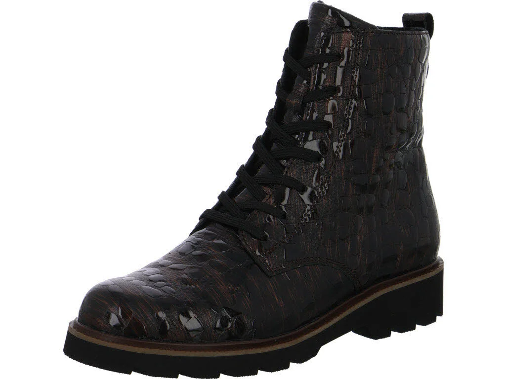 Remonte Damen Schnürstiefel D3S72-25 D3S72 brown-orange H (extra weit)