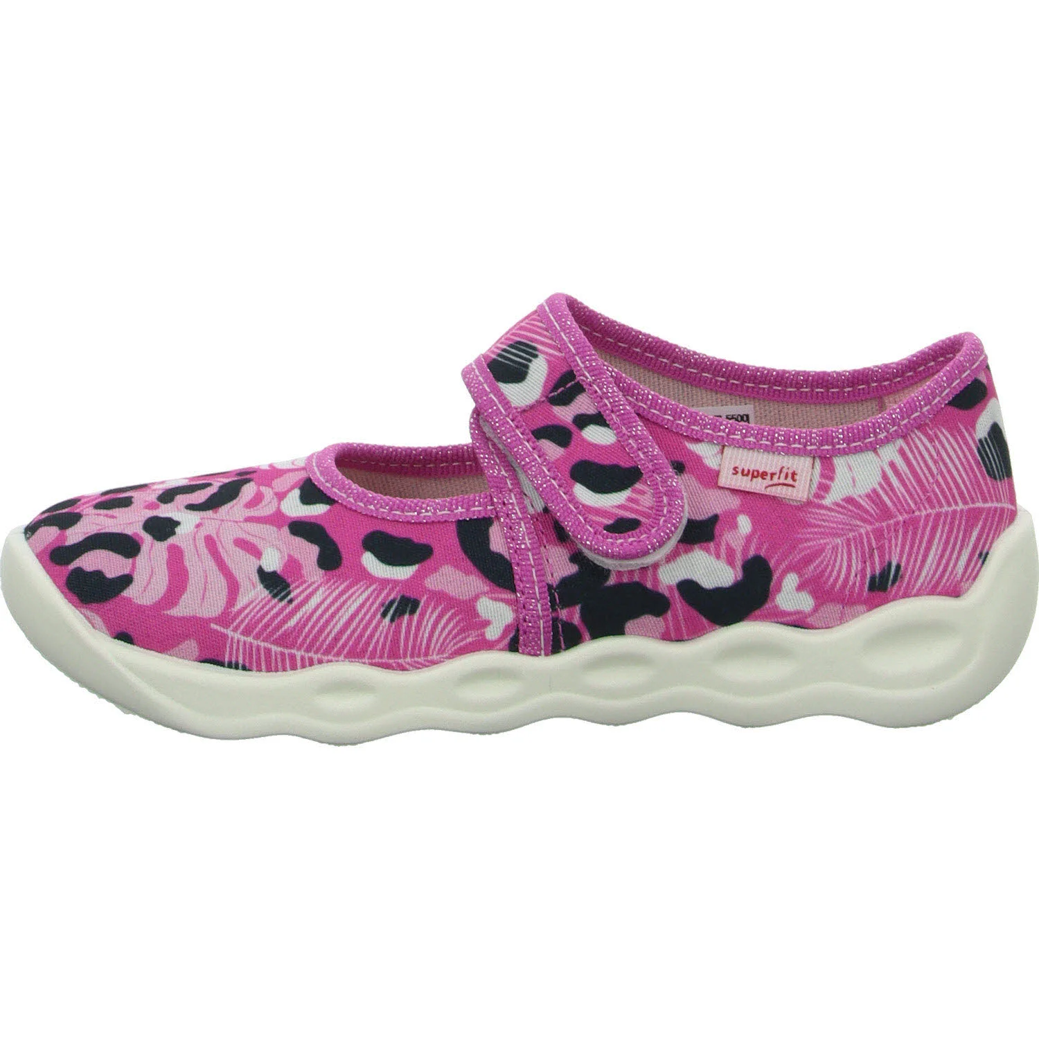 Superfit Kinder Hausschuhe 1-006272-5500 Bubble rosa/mehrfarbig WMS mittel
