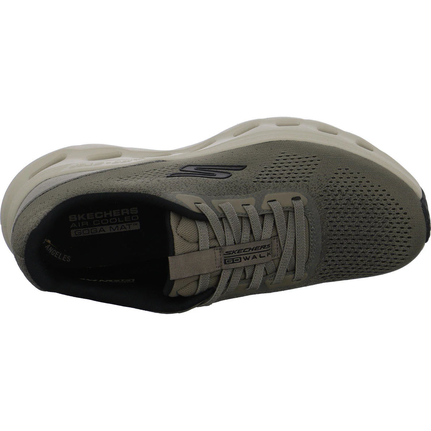 Skechers Herren Slipper 217020 DKTP Glide-Step 2.0 - VIC dark taupe normal