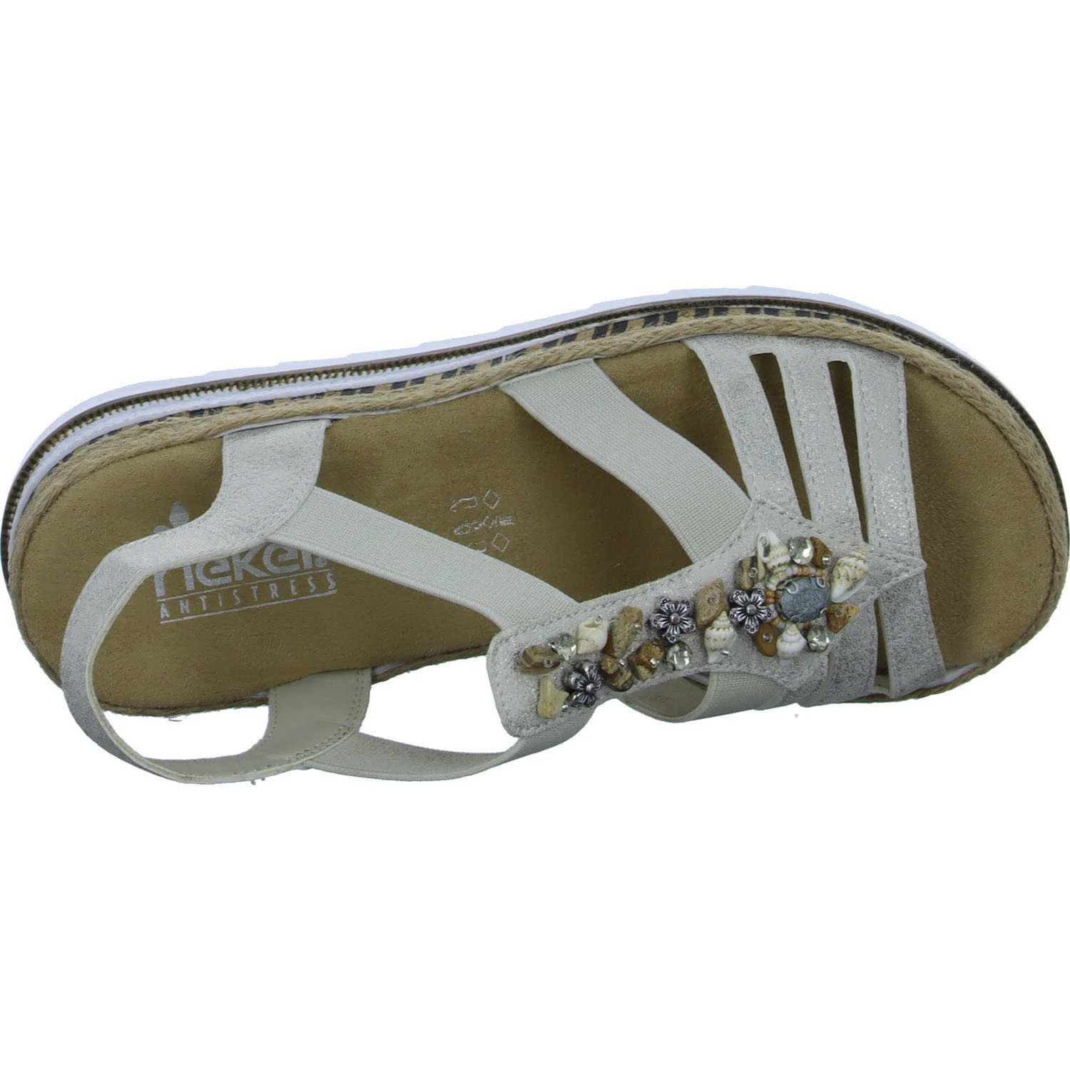 Element 8 von 8 (Bild) – Rieker Damen Sandalen V7949-90 V7949 beige-gold E 1/2 (schmal)