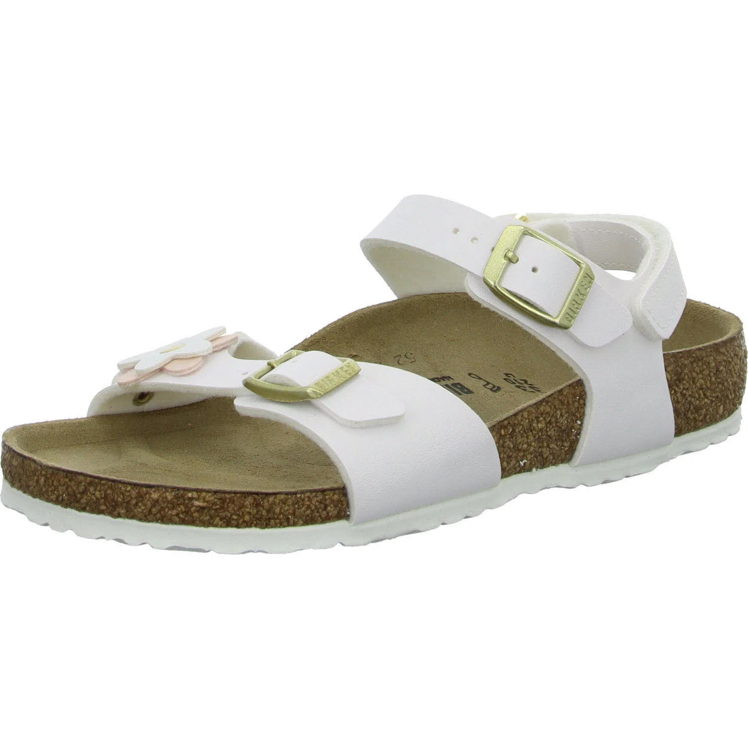 BIRKENSTOCK Kinder Sandalen 1029571 Rio Plain Flowers weiß normal