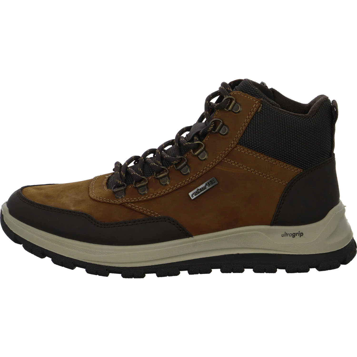 Rieker Herren Schnürstiefel warm B8124-22 B8124 moro/noce/schwarz-braun H (extra weit)