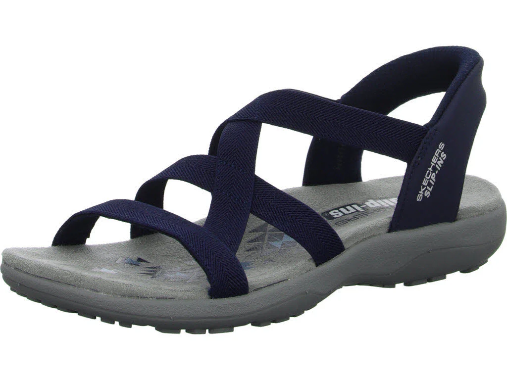 Skechers Damen Sandalen 163460 NVY Reggae Slim - Stretch Flex navy normal