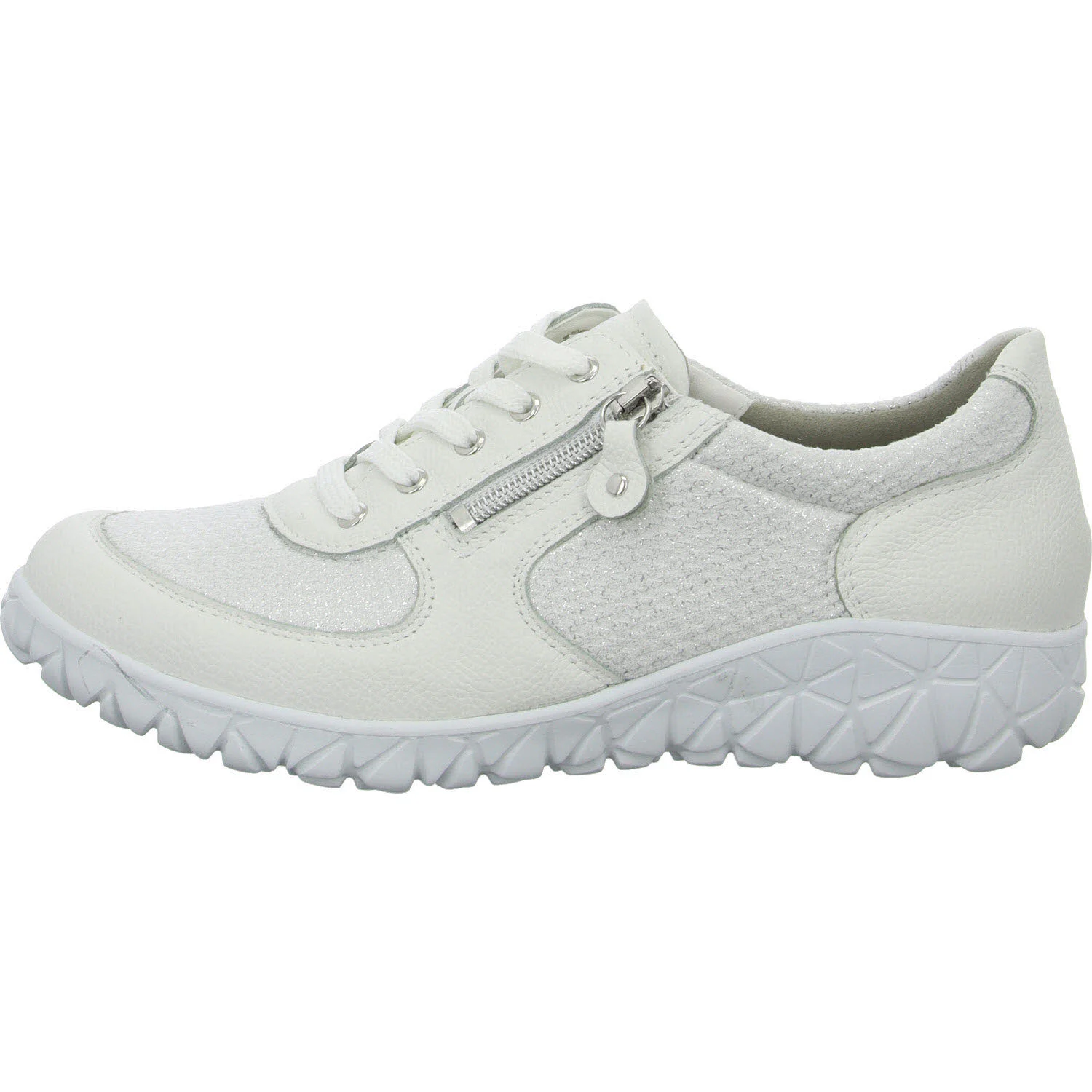 Element 6 von 8 (Bild) – Waldläufer Damen Schnürschuhe H89001-244/663 Havy Soft weiss silber H (weit)