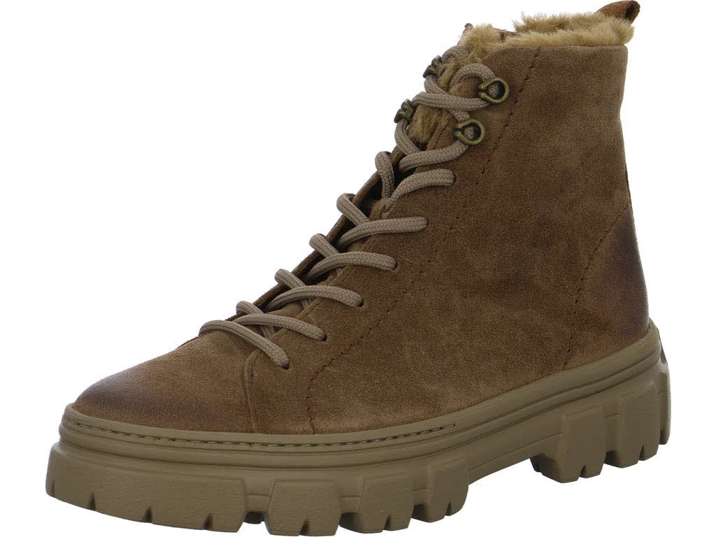 Paul Green Damen Schnürstiefel warm 5663-001 5663 nut normal