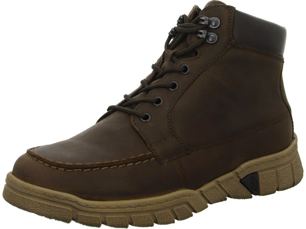 Waldläufer Herren Schnürstiefel 965801-301/866 H-Lino tabak brasil H (weit)
