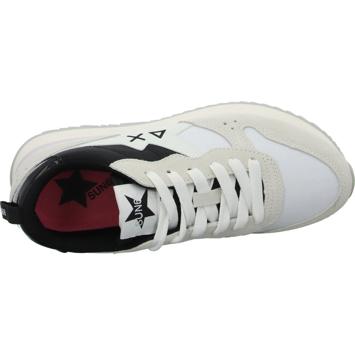 SUN68 Damen Schnürschuhe Z35211 01 STARGIRL MULTICOLOR white normal