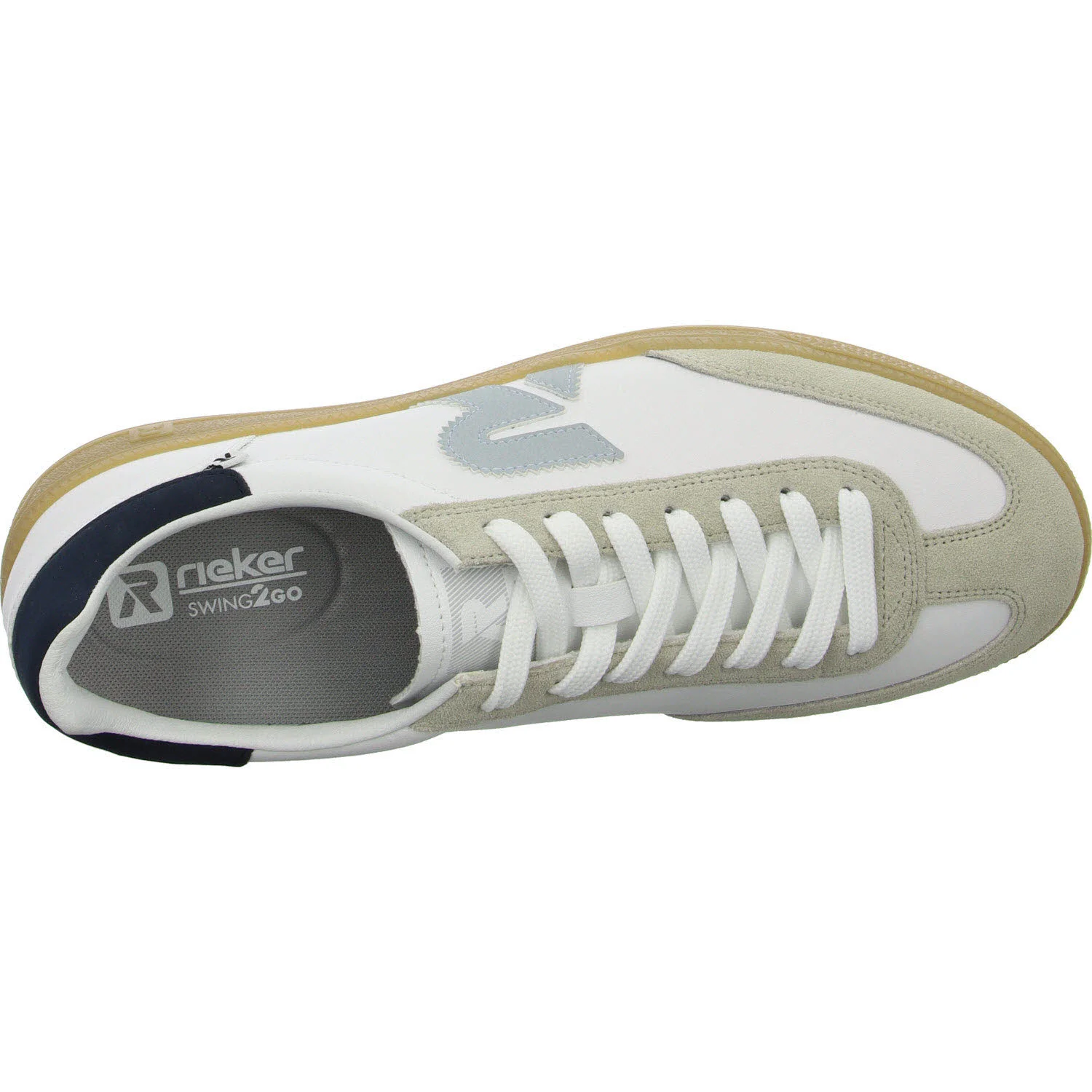 Element 8 von 8 (Bild) – Rieker Herren Schnürschuhe U2200-82 U2200 quarz/weiss/bleu/ozean G 1/2 (weit)