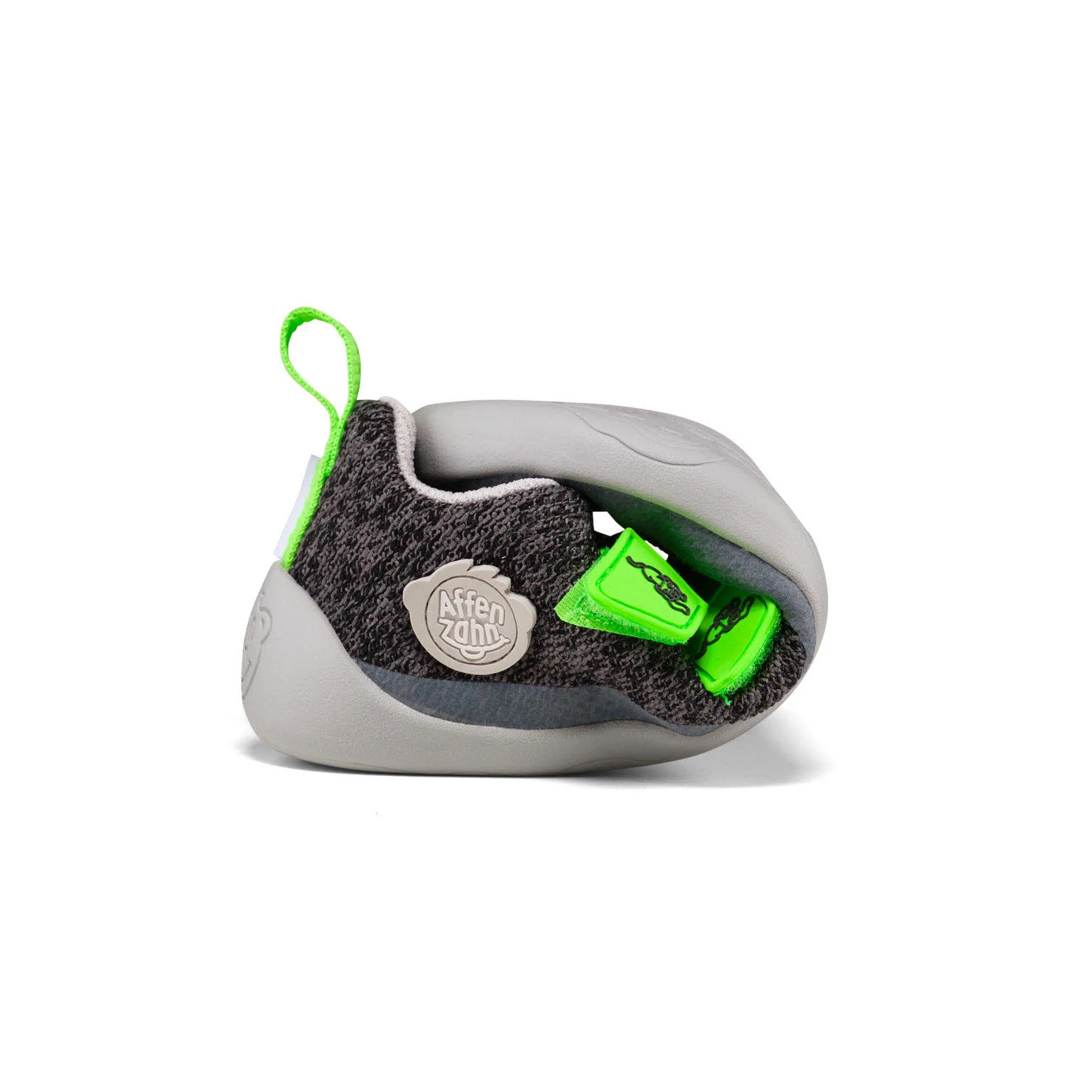 Element 7 von 9 (Bild) – Affenzahn Kinderschuh zum Schlupfen 00397-80028 Knit Happy Panther grau normal