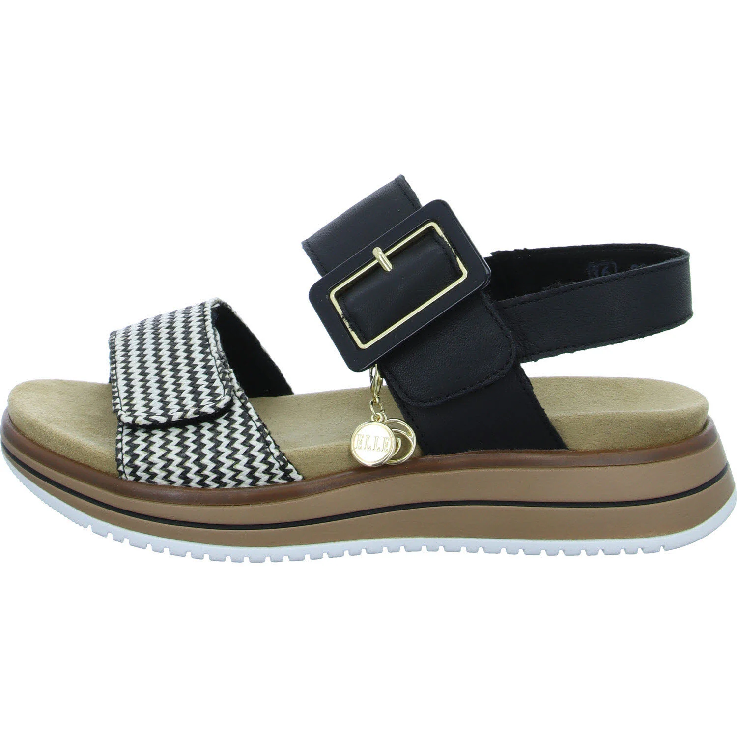 Remonte Damen Sandalen D1J53-02 D1J53 schwarz-crema/schwarz F 1/2 (normal)