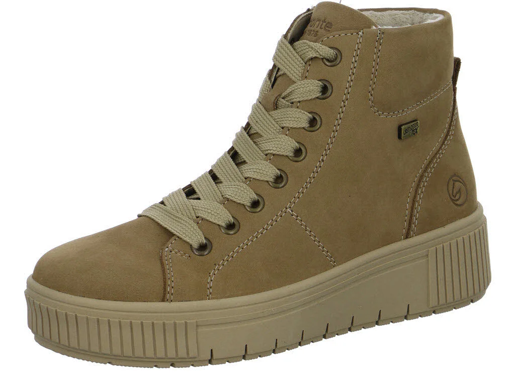 Remonte Damen Schnürstiefel warm D3B76-22 D3B76 camel G (weit)