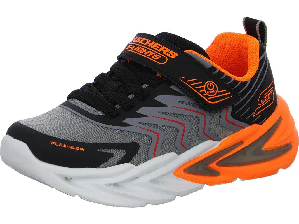 Skechers Kinderschuh zum Schlupfen 400141LC BKCC Flex-Glow Ultra - Prism-Pacer black/charcoal normal
