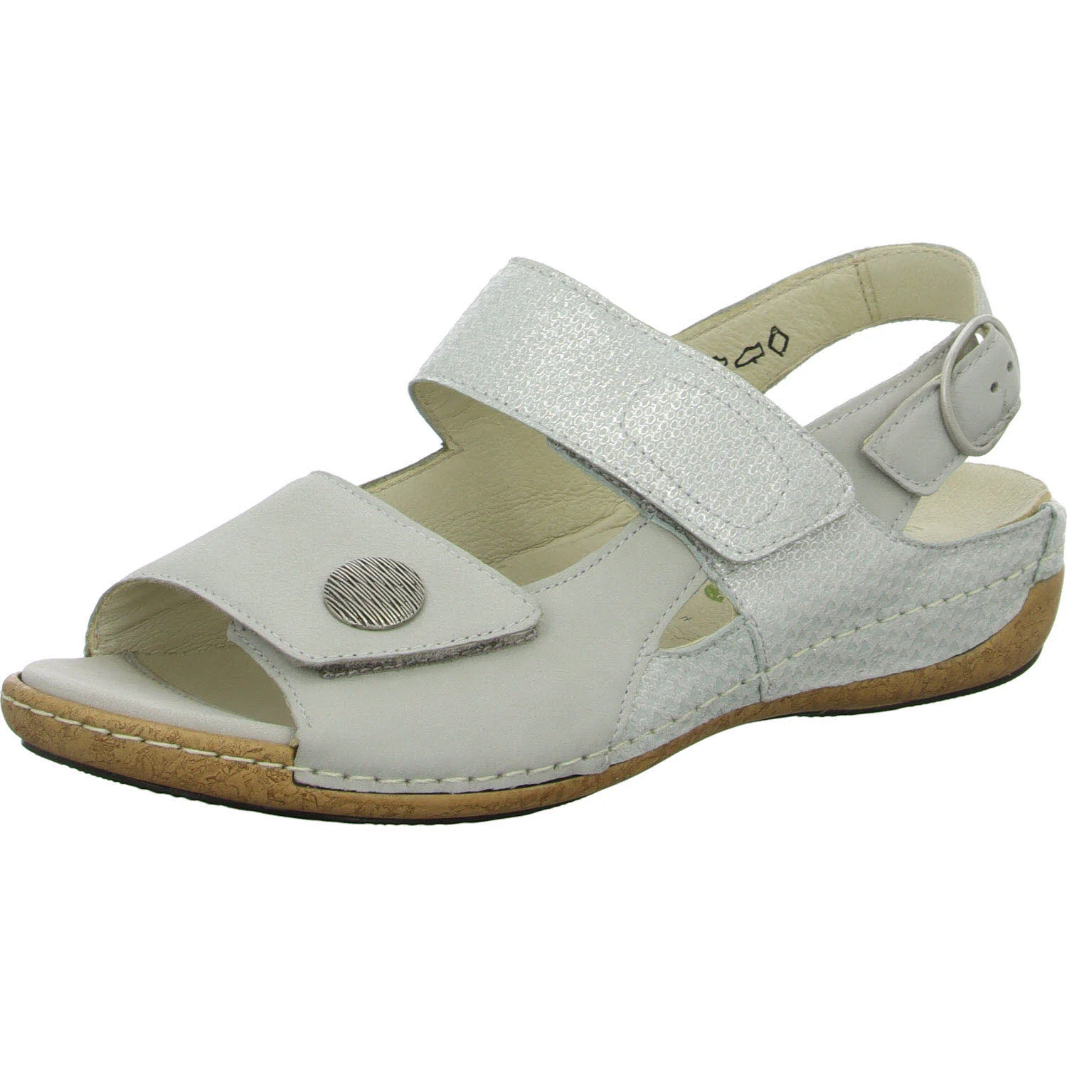 Element 2 von 8 (Bild) – Waldläufer Damen Sandalen 342002-212/424 Heliett cement silber H (weit)