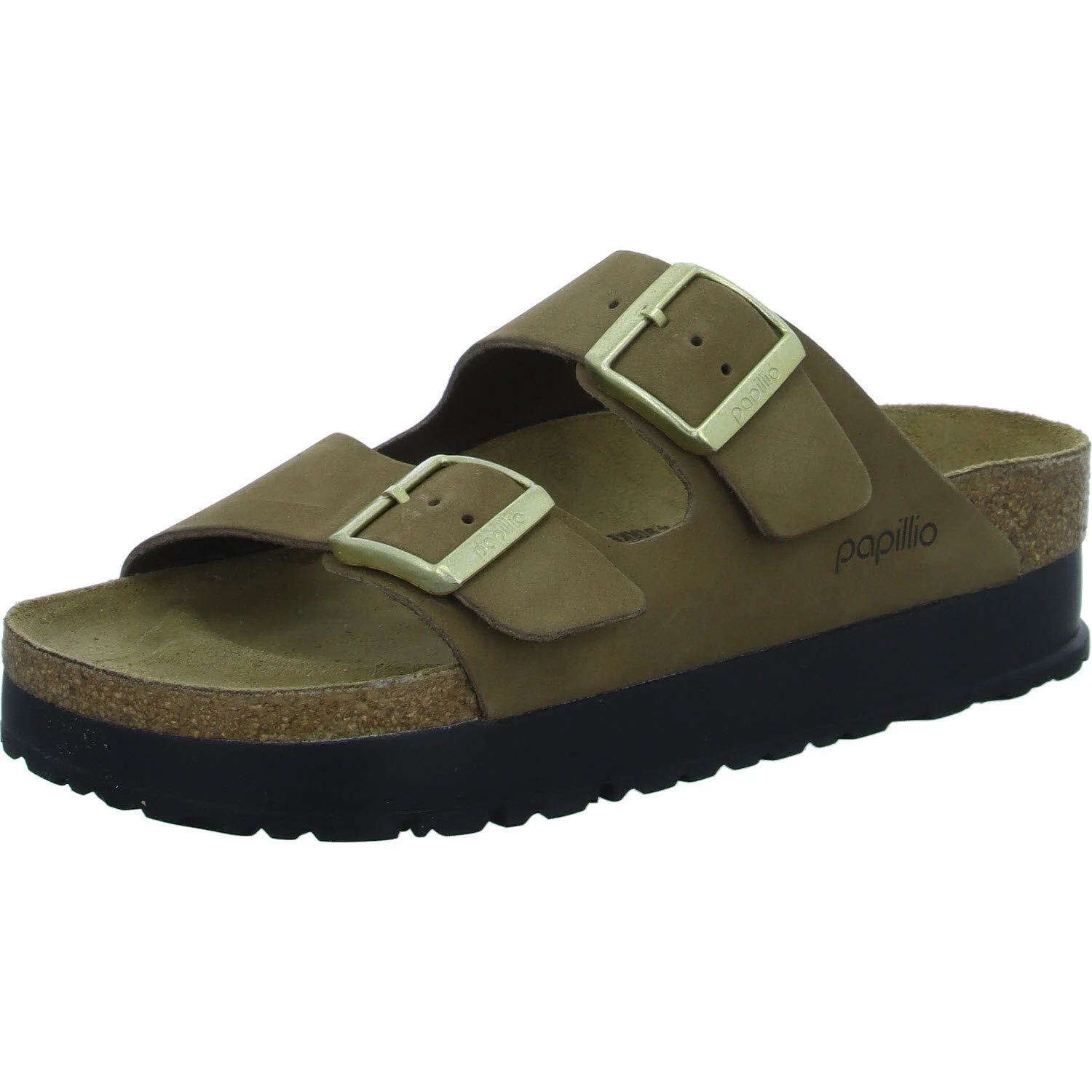 Element 2 von 8 (Bild) – Papillio von BIRKENSTOCK Pantoletten 1028366 Arizona PAP Flex Platform dark tea schmal
